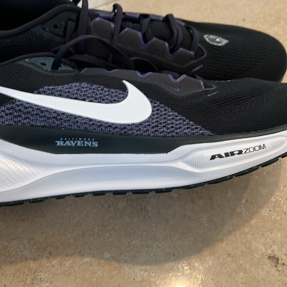 New Never Worn Nike Pegasus NFL Baltimore Ravens Road Running Shoes Size 41 - Picture 5 of 8